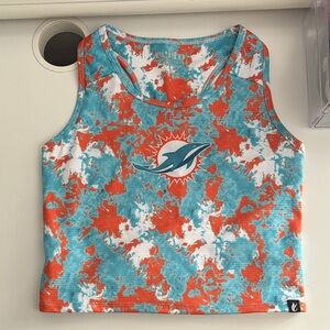 Miami Dolphins Tie-Dye Tank Top